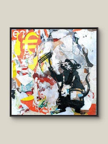 lasveguix (1986) - RAT colleur daffiches - BANKSY Tribute
