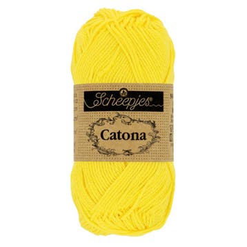 Scheepjes Catona 25g - 280 Lemon - Haakgaren / Breigaren, Ophalen of Verzenden, Nieuw, Breien of Haken, Wol of Garen