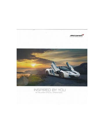 2014 MCLAREN 650S BROCHURE ENGELS, Nieuw, Author