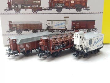 Trix H0 - 24096 - Modeltrein goederenwagonset (1) - 3x, Nieuw