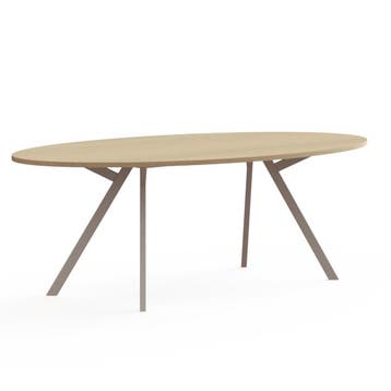 Bridge vergadertafel, ellipsvorm, 240x120cm, Vergader- of Presentatieruimte, Ophalen of Verzenden, Nieuw in verpakking, Tafel