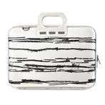 Bombata Laptoptas Black&White - 15 / 16 inch - Wit, Verzenden, Nieuw