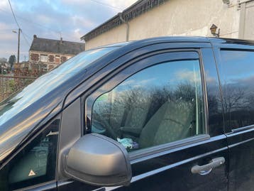 Zijwindschermen smoke pasvorm tbv oa V447 en vele andere, Deur, Nieuw, Ophalen of Verzenden, Overige automerken