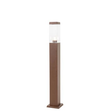 Moderne buitenlamp paal roestbruin 80 cm - Malios, Verzenden, Nieuw