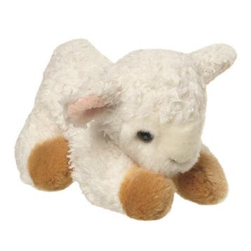 Nature Planet schaap knuffel - pluche - wit - 14 cm, Verzenden, Nieuw