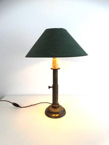 H&H - Lamp - Gegoten messing - In hoogte verstelbaar