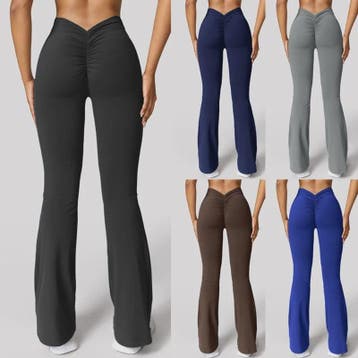 Dames High Waist Flare Leggings met Push-Up Effect - Sport &, Kleding | Dames, Verzenden, Nieuw