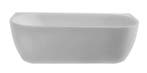 Wall half-vrijstaand acryl ligbad 180x80 MATWIT, Verzenden, Nieuw