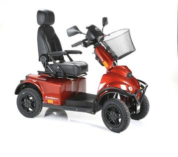 Scootmobiel Mini Crosser X2 4 wiel rood, Ophalen of Verzenden, Nieuw