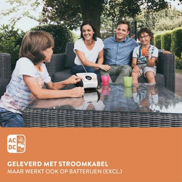 Draagbare Radio CD speler - FM Radio - Wit - SCD-24 - Lenco, Audio, Tv en Foto, Verzenden, Zo goed als nieuw