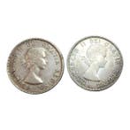 Canada. Elizabeth II. 1 Dollar 1953-1964 (Lot of 2 coins)
