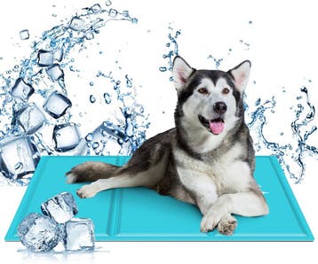 Koelmat Hond & Kat - 70x110 cm - Blauw - Nobleza •, Dieren en Toebehoren, Verzenden, Zo goed als nieuw
