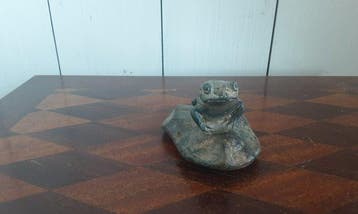 P. Chenet - Figuur - Kikker - Brons, Antiek en Kunst