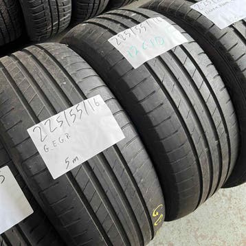 2 x Goodyear 225-55-16 Zomerbanden 5mm, Gebruikt, 16 inch, Ophalen of Verzenden, Band(en)