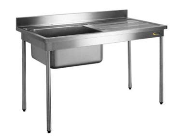 RVS Spoeltafel |Geen gootsteenafdekking| Spoelbank links|..., Verzenden, Nieuw in verpakking