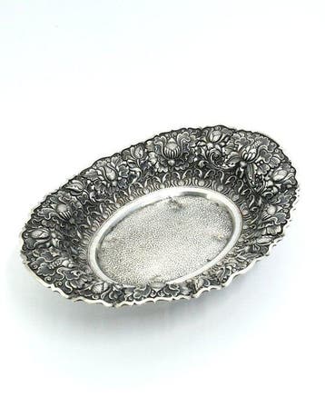 Imposante GROTE Djokja mand/schaal (1880-1930) - HANDWERK -, Antiek en Kunst, Antiek | Goud en Zilver
