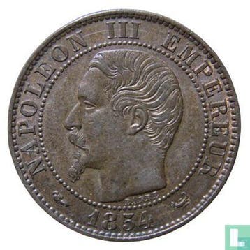 Frankrijk 5 centimes 1854 (W), Verzenden, Frankrijk, Losse munt