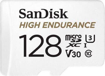 SANDISK High Endurance - Geheugenkaart - 128GB (Elektronica), Audio, Tv en Foto, Fotografie | Geheugenkaarten, Verzenden, Nieuw