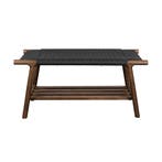 *WOONWINKEL* Dutchbone Kintaro Eikenhouten Bankje Walnoot, Verzenden, Nieuw