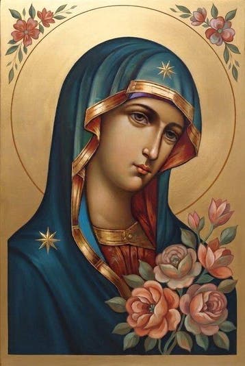 Palumbo M - La Madre di Dio (Theotokos) con Rose