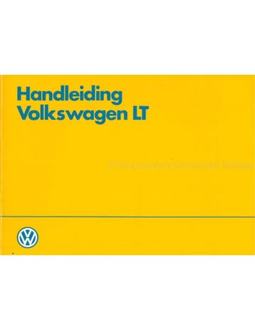 1983 VOLKSWAGEN LT INSTRUCTIEBOEKJE NEDERLANDS