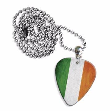 Ierse vlag plectrum ketting, sleutelhanger of oorbellen, Ophalen of Verzenden, Nieuw