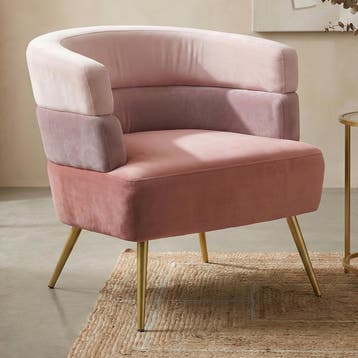*WOONWINKEL* Kare Design Sandwich Roze Design Fauteuil Fluwe, Verzenden, Nieuw, Stof