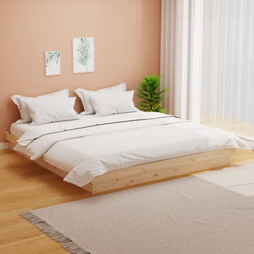 vidaXL Bedframe zonder matras massief hout 160x200 cm, Bruin, Verzenden, 200 cm, 160 cm