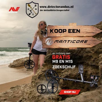Minelab Manticore actie, Nieuw, Meer dan 30 cm, Minelab, Instelbare gevoeligheid
