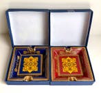 Beautiful Pair of Barocco Sajonia porcelain Ashtray - Zonder, Nieuw