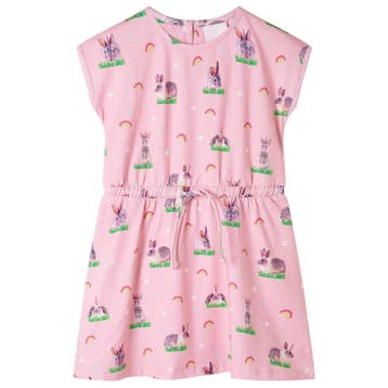 vidaXL Kinderjurk 140 lichtroze, Verzenden, Nieuw