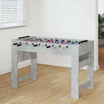 vidaXL Honkbaltafel Beton Grijs 125 x 60,5 x 80 cm Bewerkt, Verzenden, Nieuw