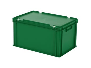 Stapelbak met deksel - 600 x 400 x H 335 mm (versterkte, Ophalen of Verzenden, Nieuw
