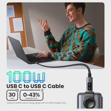 UGREEN UNO USB-C naar USB-C Kabel - 100W PD Snelladen & Data, Verzenden, Nieuw