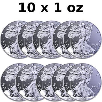 Verenigde Staten. 10 x 2025 1 oz American Titanium Eagle