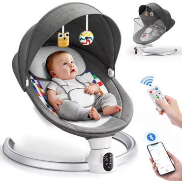 Elektrische Babyschommel met Bluetooth en Afstandsbediening, Verzenden, Nieuw