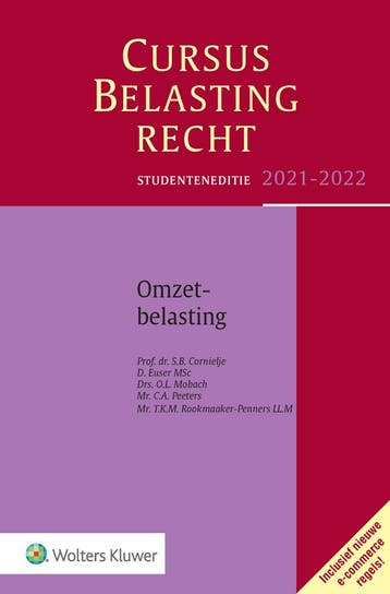 Cursus Belastingrecht Omzetbelasting / Studenteneditie, Verzenden, Gelezen, S.B. Cornielje