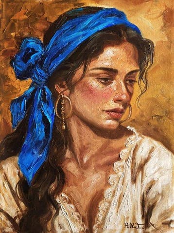 A. Neto (XX) - Turbante blu
