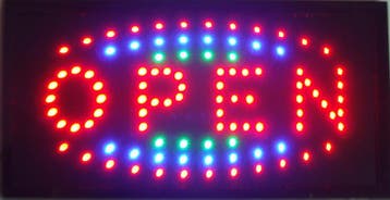 OPEN LED bord lamp verlichting lichtbak reclamebord #C12, Verzenden, Nieuw in verpakking