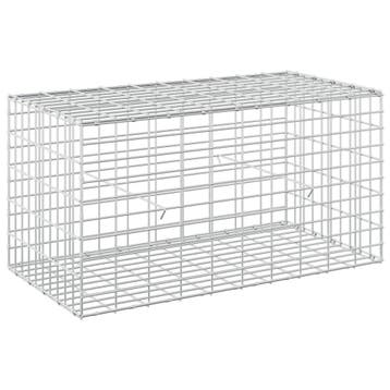 vidaXL Gabion met 5 mm Draad en 5x10 cm Gaas 100x50x50 cm, Verzenden, Nieuw, IJzer
