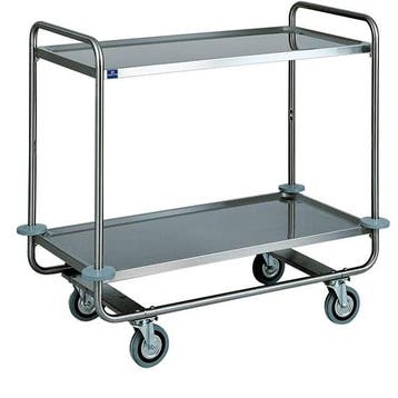 Wagen | RVS | 2 Schappen | 1100x600x1000(h)mm Mastro, Verzenden, Nieuw in verpakking