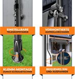 Klemluifel - Balkon luifel - Verticale luifel - 250 cm - Ant, Verzenden, Zo goed als nieuw