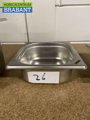 RVS Gastronorm bak GN bak 1/6 Diepte 65 mm Horeca, Ophalen of Verzenden, Nieuw zonder verpakking