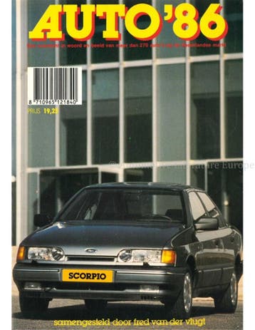 1986 AUTO JAARBOEK NEDERLANDS, Nieuw, Author