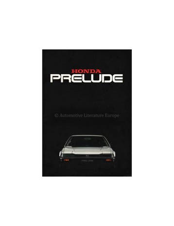 1983 HONDA PRELUDE BROCHURE NEDERLANDS, Nieuw, Honda, Author
