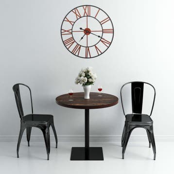 vidaXL Wandklok 58 cm metaal rood, Verzenden, Nieuw