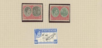 Britse Gemenebest - St Kitts Nevis / St Vincent / South, Gestempeld