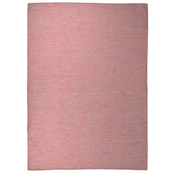 vidaXL Buitenkleed platgeweven 200x280 cm rood, Verzenden, Nieuw, Rood