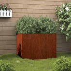 vidaXL Plantenbak 62x47x46 cm cortenstaal, Tuin en Terras, Bloembakken en Plantenbakken, Verzenden, Nieuw, Metaal, 60 tot 100 cm