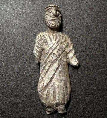 Oud-Romeins Zilver Figuur van de oppergod Jupiter (Zeus),